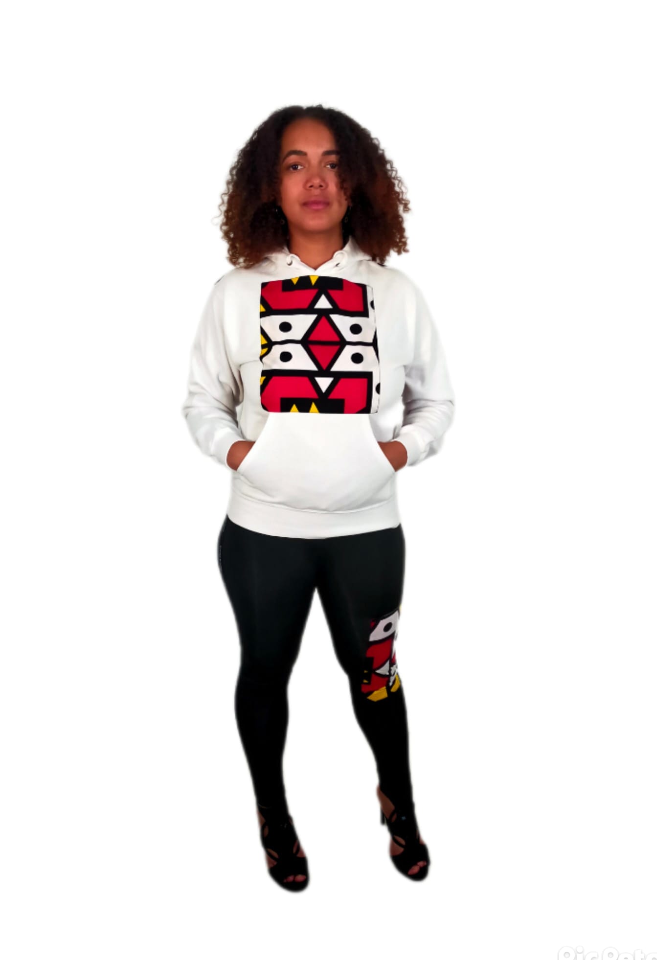 Sweat Shirt à Capuche, Manches Longues, Imprimer Africains.