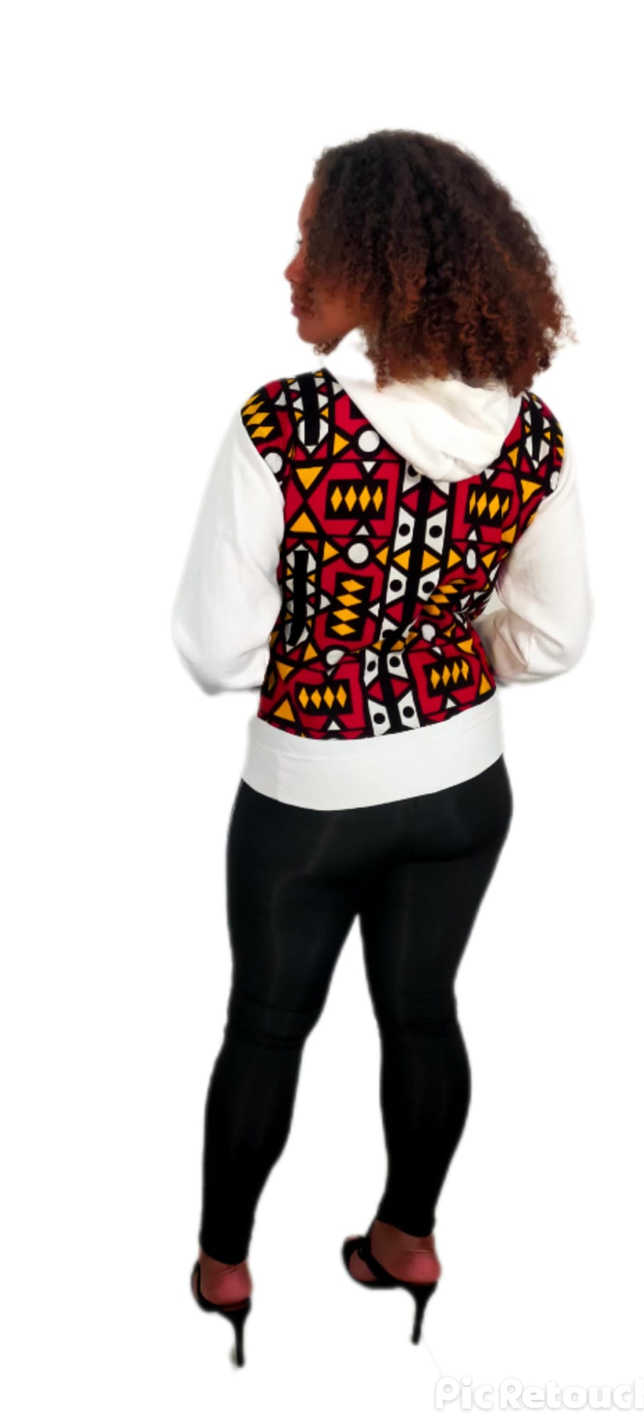 Sweat Shirt à Capuche, Manches Longues, Imprimer Africains. – Image 6